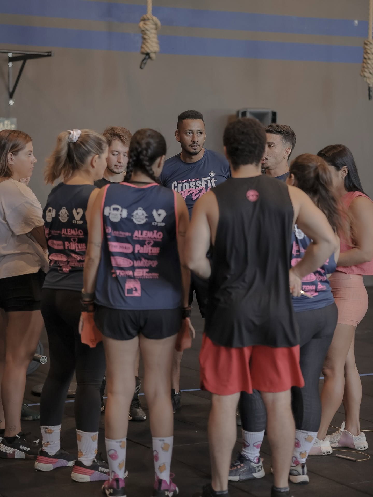 Orientação técnica antes do treino